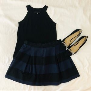 GAP Black & Navy Circle Skirt